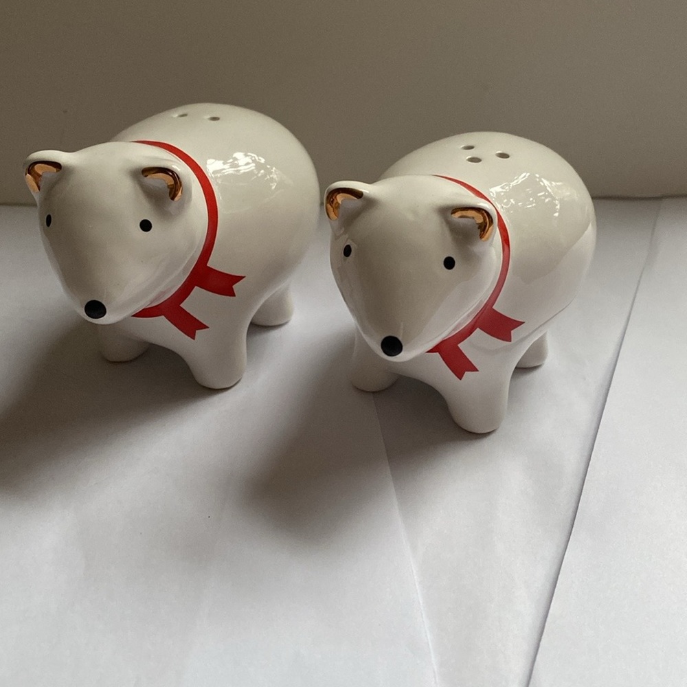Christmas Polar bear salt and pepper shakers